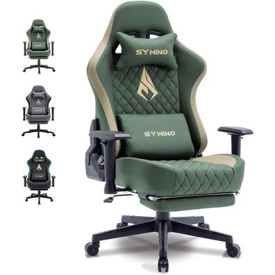 Symino Gaming Stuhl - Ergonomischer Racing Style, 200kg Belastbarkeit, Vintage
