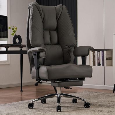Ergonomischer Bürostuhl mit hoher Rückenlehne, verstellbaren Armlehnen & breitem