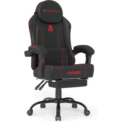 Gaming Stuhl Ergonomisch 360° Drehfunktion Rot Bürostuhl 150KG Homeoffice