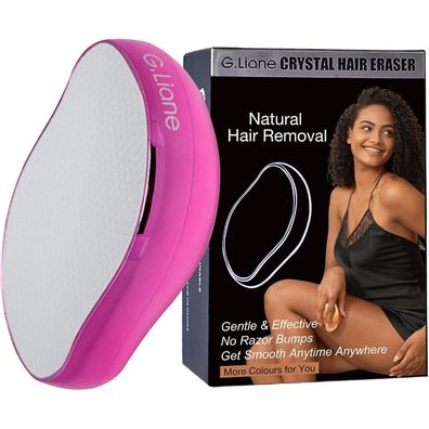 Kristall Haarentferner Hautpeeling Haarradierer Epilierer Entferner Magenta