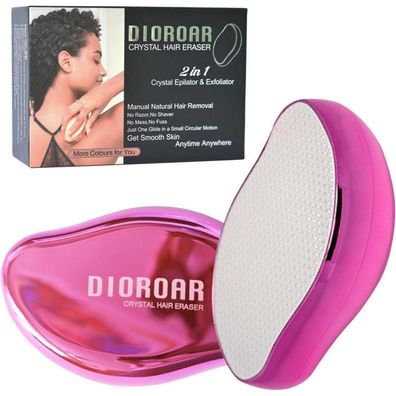 Kristall-Haarentferner Nanoglas Epilierer Peeling Haut Hot Pink