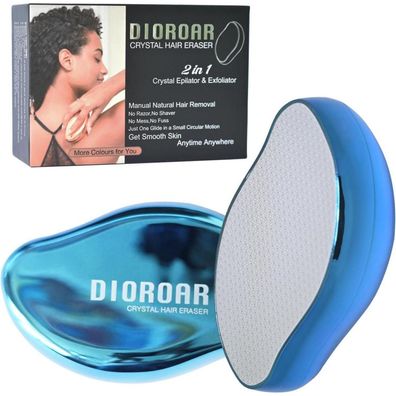 Nanoglas Haarentferner Schmerzfrei Epilierer Peeling Royal Blue