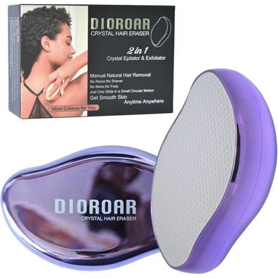 Kristall-Haarentferner Nanoglas Epilierer Peeling Violett Haut