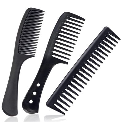 Friseur Kamm Set Kohlefaser Breiter Zahnkamm Männer Haarkamm Locken Lange Haare