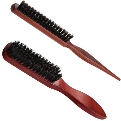 Wildschweinborsten Haarbürste Teasing Brush für Haar und Bart Styling
