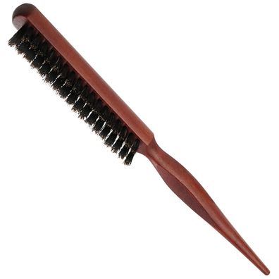Teasing Hair Brush Boar Bristle Holzgriff für Langes Lockiges Haar