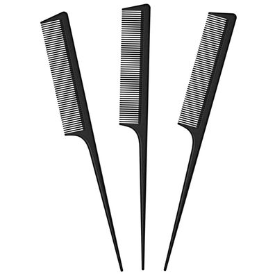 JeoPoom Präzisionskamm Nadelstielkamm 3 Stück Hair Comb Professioneller Friseur