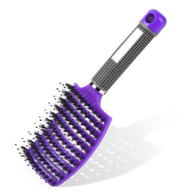 Profi Haarbürste Wildschweinborsten Locken Haarstyling