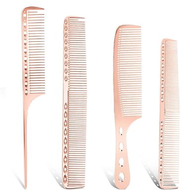 4-teiliges Friseurset: Aluminium
