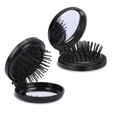 Faltbare Haarbürsten mit Spiegel 2 Stück Mini Damen Tragbare Haar Bürste