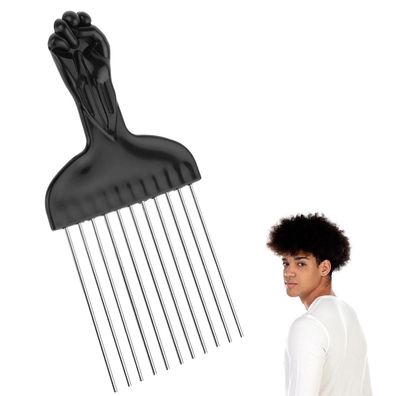 Afro Kamm Metall Locken Styling Kamm für Männer Frauen - Haar Lockenkamm