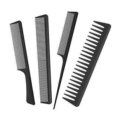 4er Haarkamm Set Kohlefaser Antistatisch Salon Männer Frauen