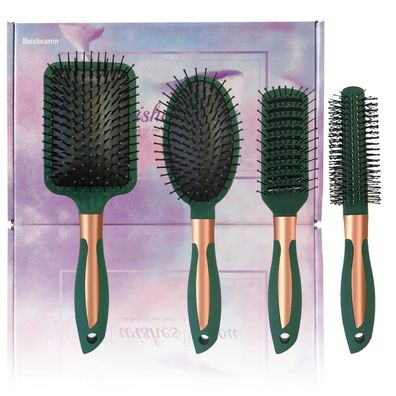 4-teiliges Haarbürsten-Set für Haar Blackish