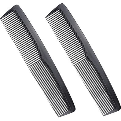 2er Set Herren Haarkamm Styling Kamm w/Antistatik 18.7cm