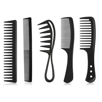 5 Stück Breite Zahnkämme Profi Haarkamm-Set Antistatischer Styling-Kamm