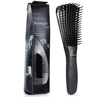 Bestool Haarbürste Entwirrbürste Naturhaar Afro Haare 3a-4c Locken Afro