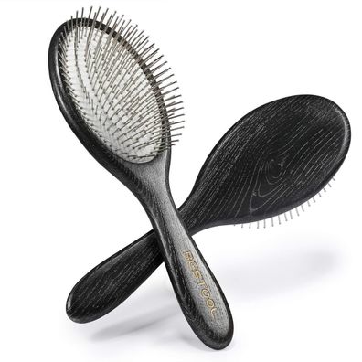 Bestool Antistatische Paddle Detangler Haarbürste mit Metallborsten zur