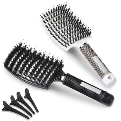 Lictin Haarbürste Wildschweinborsten für Locken & Lange Haare