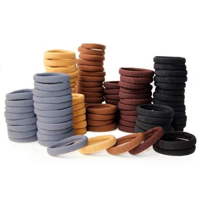 100 Stück Haargummis Damen Mädchen, Zopfgummis für Männer, Scrunchies
