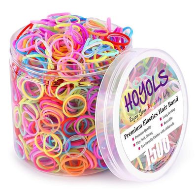 10 Mini-Haargummis Haarband Set für Kinder Mädchen Baby: 1500 Stück