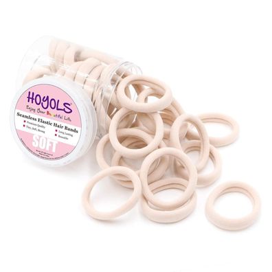 HOYOLS Soft-Stretch 1.6 Zoll Elastische Haarbinde, 50 Stk. Hellblond, für