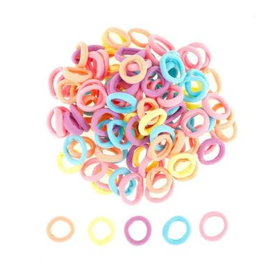 100 Stück Mini Haargummi Elastische Haarbänder Kinder Mädchen Baby Haarband