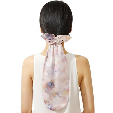 LilySilk Seide Schlafmütze 2-in-1 Haargummis Langes Haar Aquarell