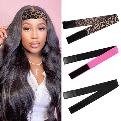3 Stück Elastisches Band für Perücke Verstellbar Grip Stirnband Wasserdicht Wig