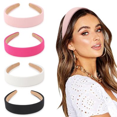 Dreshow Haarreifen Damen Mädchen 4 Stück breit Boho Haarbänder