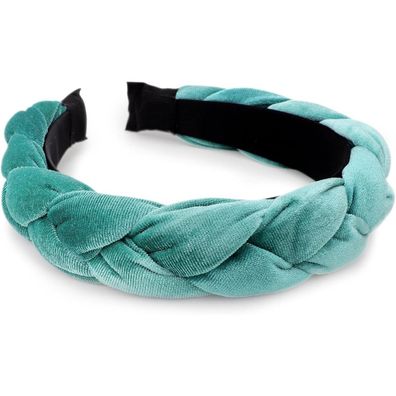 Geflochtene Stirnbänder Damen Samt Haarreifen Elastisch Criss Cross Haarbänder 1