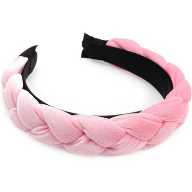Dreshow Geflochtene Damen Stirnband Samt Elastisch Criss Cross Haarband Light