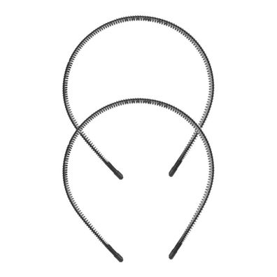 2er Set Metall Haarband Stirnband Welle Yoga Outdoor Sport Makeup