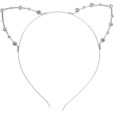 Stirnband Katzenohren Strass Maskerade Weihnachten Party Haarreif