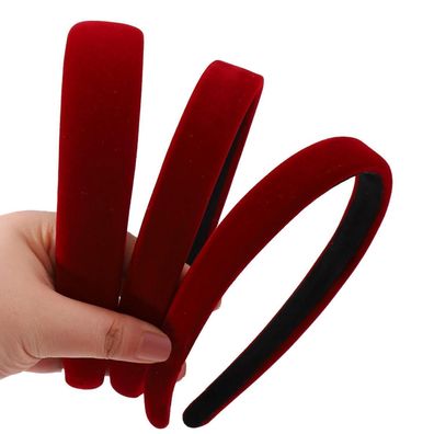 3er-Pack Samt Haarreifen Stirnbänder Damen Mädchen - Breit, Mittel, Dünn