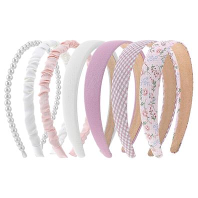 7-teiliges Modisches Stirnband-Set für Damen Mädchen - Rutschfest Glitzernd