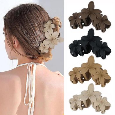 4er Set Große Blumen Haarklammern für Dickes Dünnes Haar, Rutschfeste Haar Clips