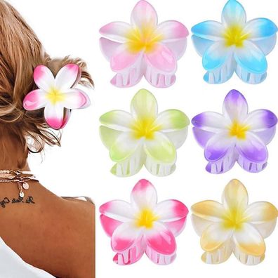6er Set Hochwertige Blumen-Haarspangen für Mädchen und Frauen
