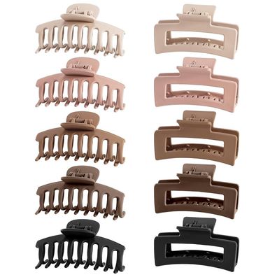 10er Set Große Haarklammer 8cm für dickes Haar Frauen Mädchen Haarstyling