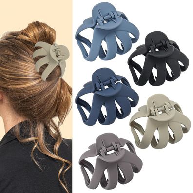 Octopus Haarklammer 5er Set Haarspangen für dickes lockiges langes Haar