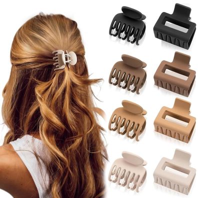 Aucuu Haarklammer Blumen-Design 8 Stück für Damen Mädchen, Mittelgroße Claw