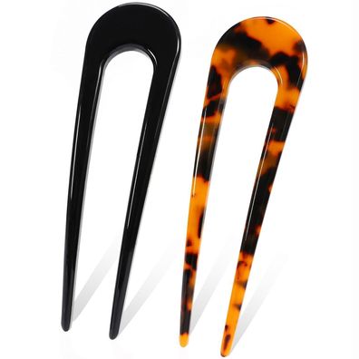 2 Stück Französische Haarnadeln Dutt Twist Hair Pin Groß Mädchen Damen