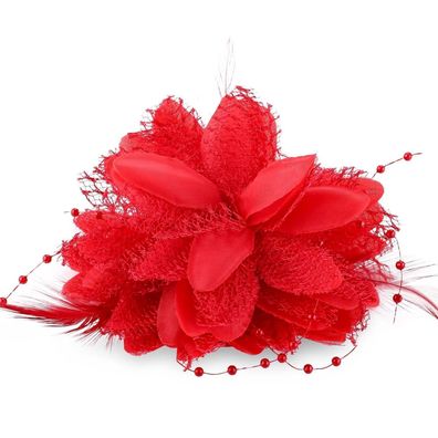 Blumenclips Haarnadel Federn Clip Hochzeit Haarschmuck Stirnband Frauen Tea