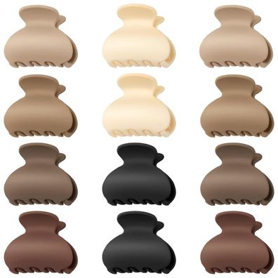 PROPOG Haarklammer Damen Haarspangen Mädchen 4cm Hair Clip 12 Stück