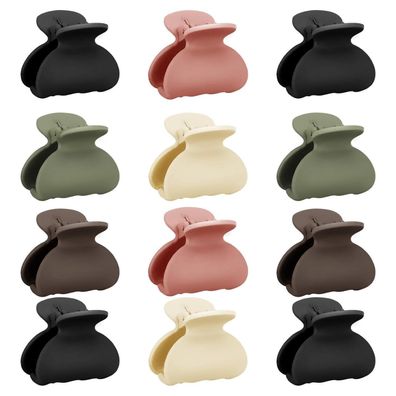 Haarklammer Klein Haarspangen Damen Mädchen 12 Stück 4cm Hair Clip Accessoires