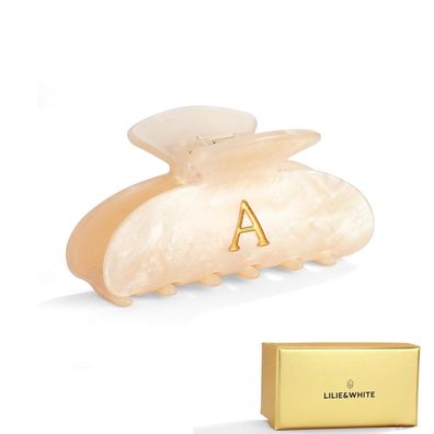 Damen Haarklammer mit Initial A - Eleganter Haarschmuck, hypoallergen, langlebig