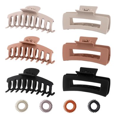 Große Haarklammer Rutschfest Haarspange Damen 11 cm Hair Clip Blau
