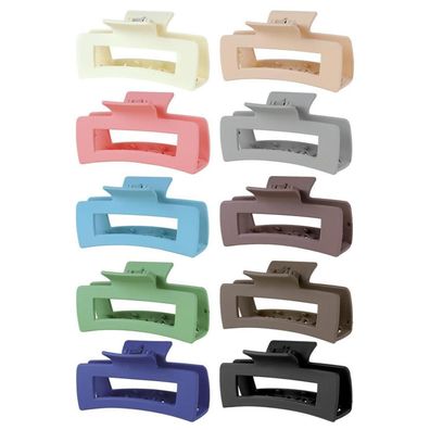 Große Haarklammern Damen Set bunt Rutschfest 10 Stück Haarspangen Claw Clip