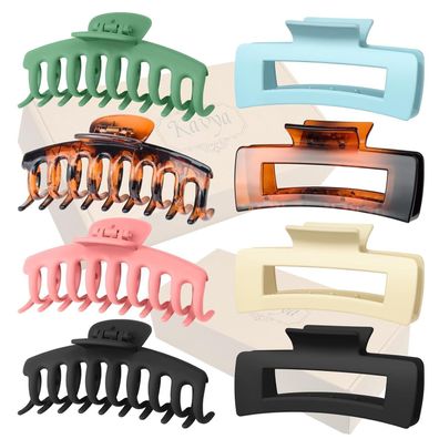 8er Set Große Haarklammern Damen Rutschfestes Haarstyling Zubehör 10.5cm