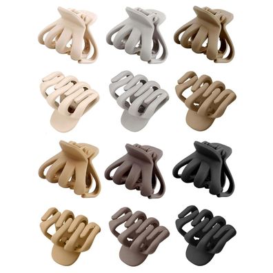 Kavya 12 Stück Haarklammer Octopus Haarspangen Damen 4cm Small Clips Haarspange