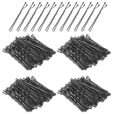 200 Stück Metall Haarnadeln 5 cm Wellenform Bobby Pins Haarspangen Schwarz